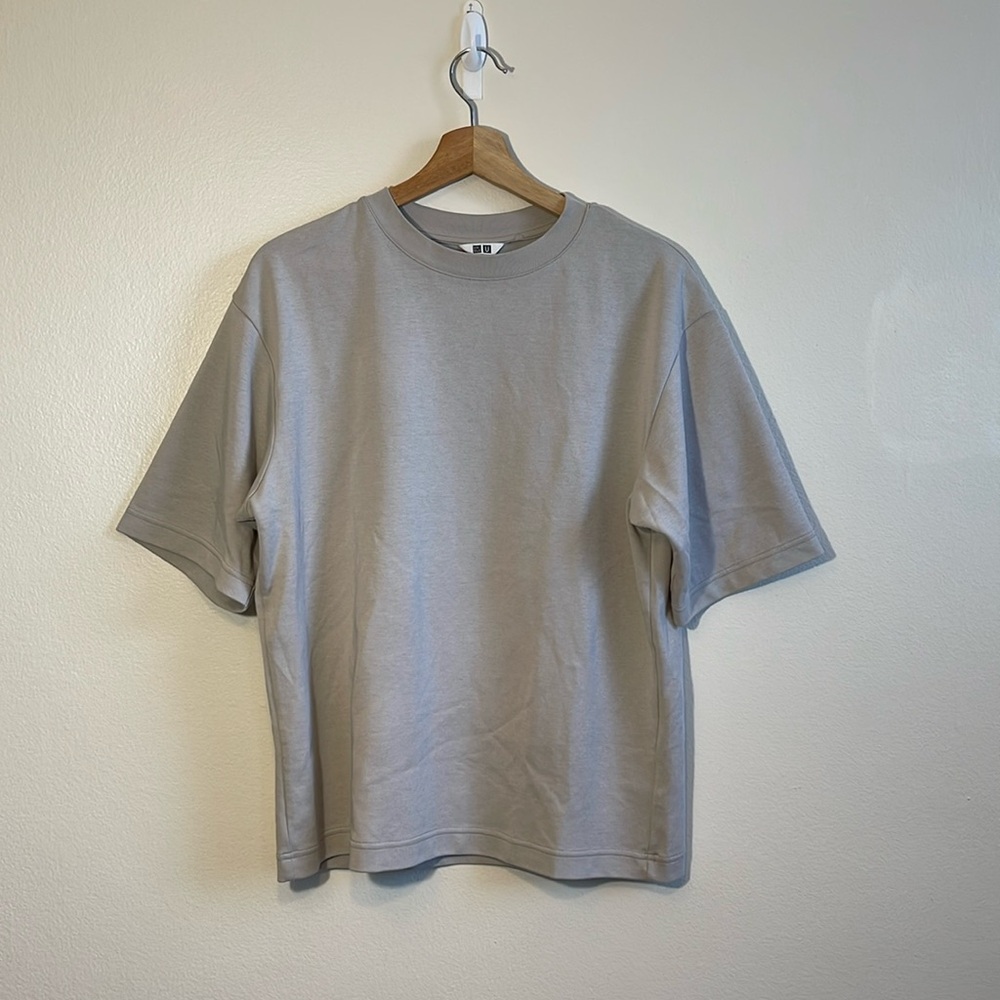 Uniqlo AIRism Cotton Crew Neck Oversize T Shirt Small